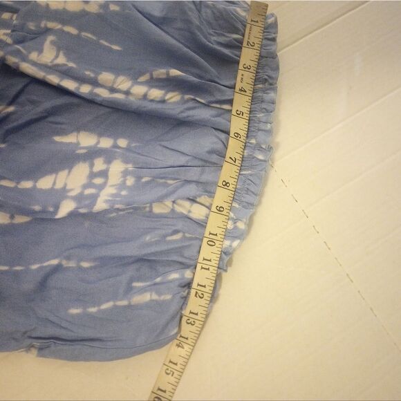 Japan strapless tie-dyed wide ruffled leg jumpsuit - Picture 10 of 10